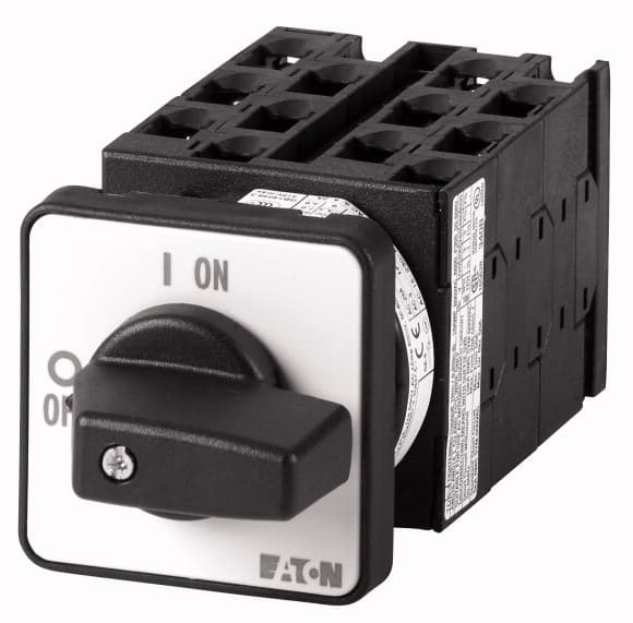 Eaton T0-6-15866/E Elektrisk kontakt Vippekontakt 3P Sort - Sølv (055460)