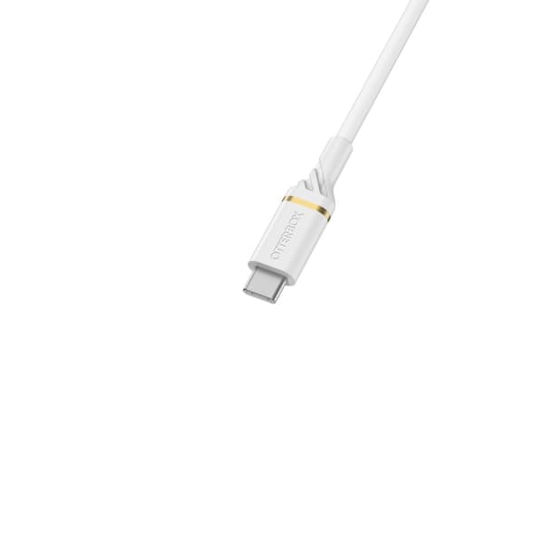 OtterBox Standard - USB-kabel - 24-polig USB-C (M) till 24-pin USB-C (M) - USB 2.0 - 3 A - 3 m - stöder strömförsörjning - Cloud Dust White