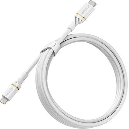 OtterBox Standard - Lightning-kabel - 24-bens USB-C han til Lightning han - 2 m - Cloud Dust White - understøtter strømforsyning - til Apple iPad/iPho