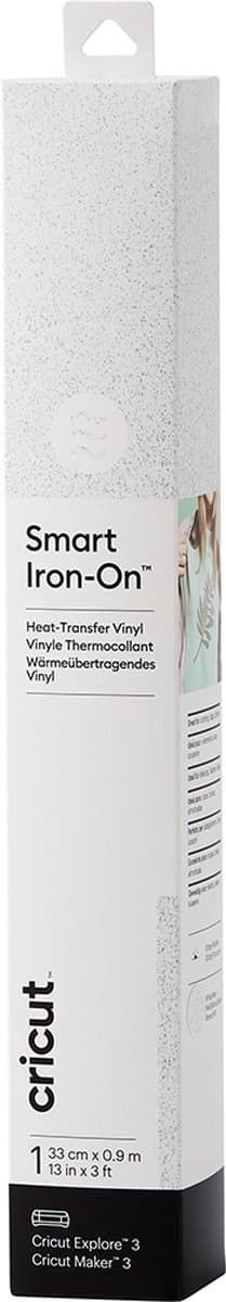 Cricut Smart Iron-on - glitter hvid - 33x91cm