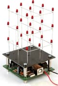 Miniatyrbillede 3 af 11: Velleman Loddesæt Cube LED 6,3 x 11,3 cm 9v rød
