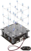 Miniatyrbillede 5 af 11: Velleman Loddesæt Cube LED 6,3 x 11,3 cm 9v rød