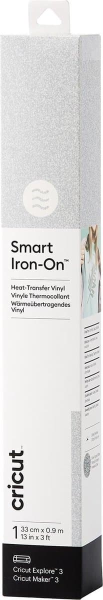Cricut Smart Iron-on - glitter sølv - 33x91cm