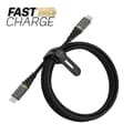 Miniatyrbillede 2 af 4: OtterBox Premium - USB-kabel - 24 pin USB-C (M) til 24 pin USB-C (M) - USB 2.0 - 3 A - 2 m - understøtter strømforsyning - Glamour Black