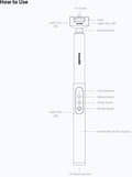 Miniatyrbillede 5 af 6: Insta360 Invisible Selfie Stick med powerbank og fjernbetjening (til ONE X2/ X3 / RS/ One R)