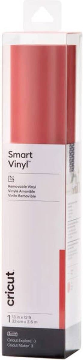 Cricut Smart Vinyl Aftagelig 33x366 cm 1 ark (rød)