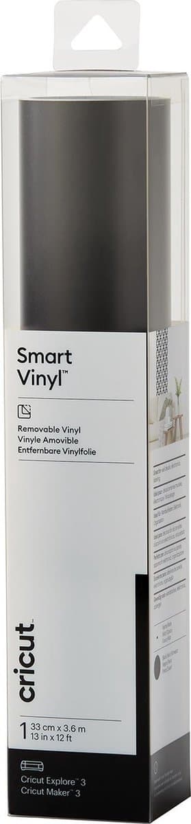 Cricut Smart Vinyl Avtagbar 33x366cm 1 ark (svart)