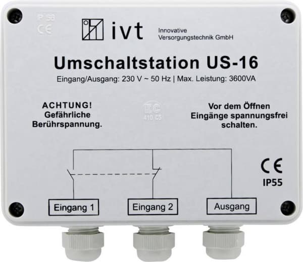 IVT US-16 Kytkinasema 3600 VA 400034 160 mm x 145 mm x 77 mm Sopii malliin (invertteri): Universal