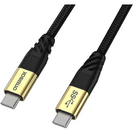 OtterBox - USB-kaapeli - 24-nastainen USB-C (M) - 24-nastainen USB-C (M) - USB 3.2 - 5 A - 1,8 m - USB-virtalähde (5A, 100 W)