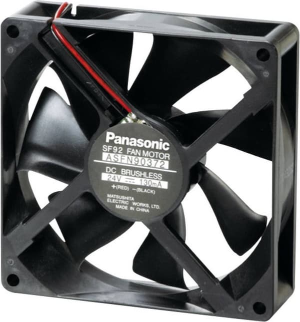 Panasonic ASFN90392 Axialfläkt 24 V/DC 82,8 m³/h (lxbxh) 92 x 92 x 25 mm
