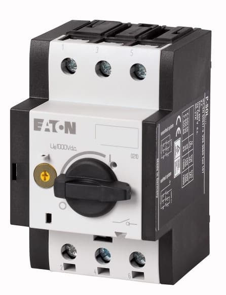 Eaton P-SOL30 Elektrisk strömbrytare Rotary switch 2P Svart - Vit (120935)