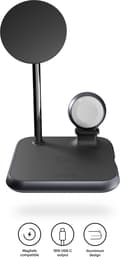 Pikkukuva 10 / 11: Zenin 4-in-1 langaton laturi. Lataa samanaikaisesti MagSafe-yhteensopivan iPhonen + Apple Watchin + AirPods + sisäänrakennetun 18 W USB-C-portin Qi- j
