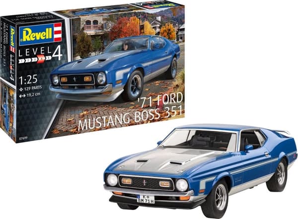 1:25 Revell 07699 71 Ford Mustang Boss 351 Plastsats