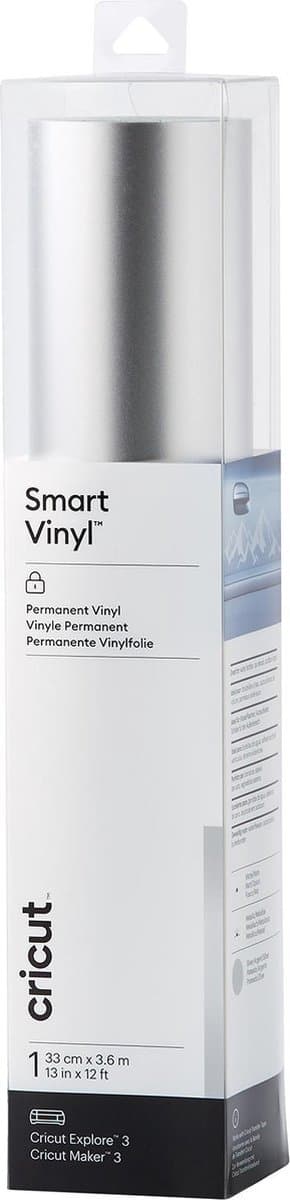Cricut Smart Vinyl Permanent 33x366cm 1 ark (Mat sølv)