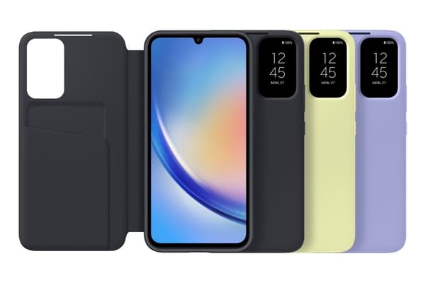 Samsung EF-ZA346 - Flip mobiltelefon cover - Sort - til Galaxy A34 5G (EF-ZA346CBEGWW)
