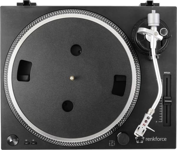 Renkforce RF-TURBD-010 USB pladespiller Bæltedrev Sort