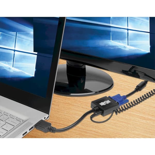 Eaton PowerWare Tripp Lite HDMI til VGA med Audio Converter Kabeladapter til Ultrabook/Laptop/Desktop PC (M/F), 6-in. (15,24 cm) - Videoadapter - TAA-
