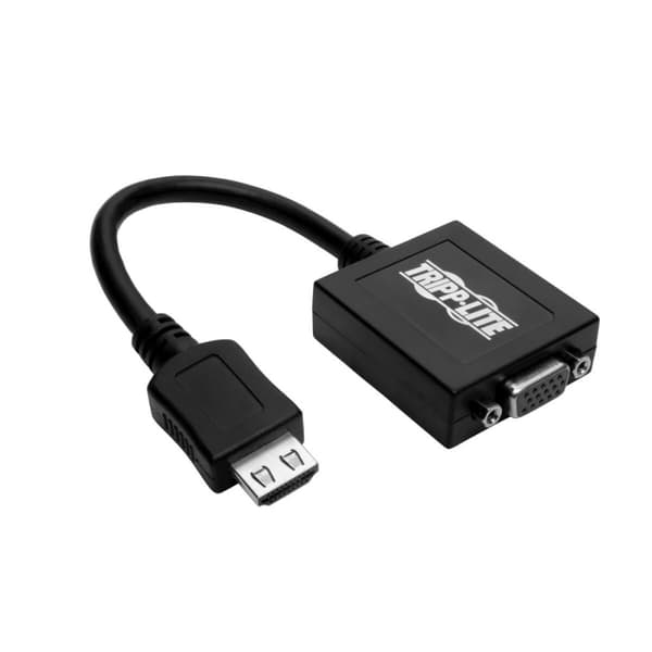 Eaton PowerWare Tripp Lite HDMI till VGA med Audio Converter-kabeladapter för Ultrabook/Laptop/Desktop PC (M/F), 6-tums. (15,24 cm) - Videoadapter - T