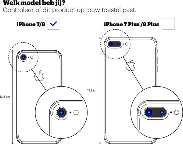 JT Berlin LederBook ægte læder reol til iPhone SE (2020) / 8 / 7 - Cognac