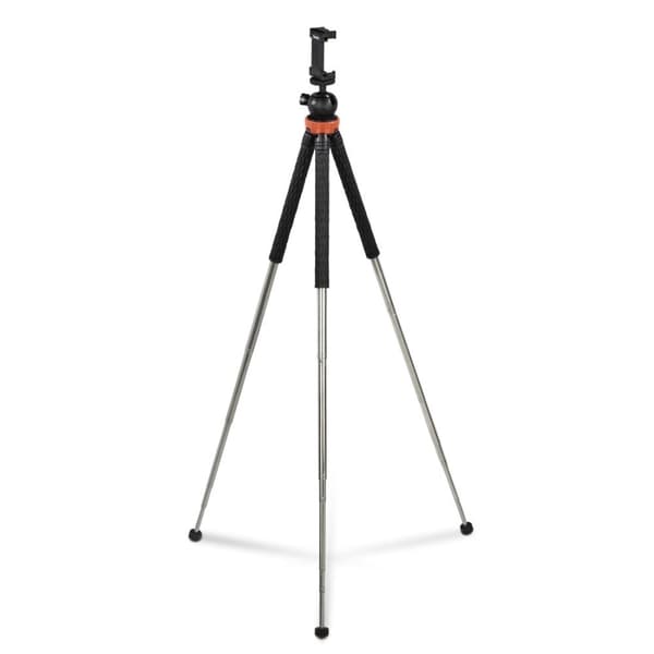 Hama Traveler Pro stativ smartphone/actionkamera 3 ben svart - röd (00004620)