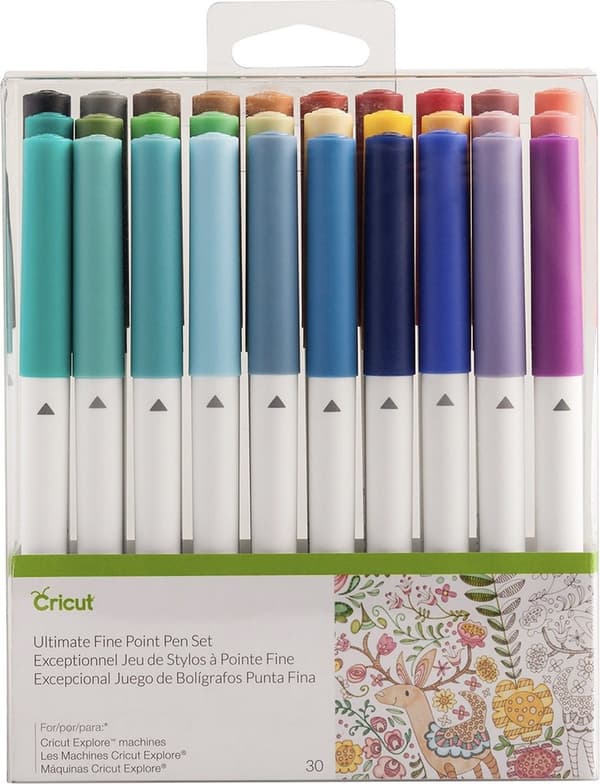 Cricut Explore/Maker Fine Point -kynäsarja - 0,4 mm - 30 osaa