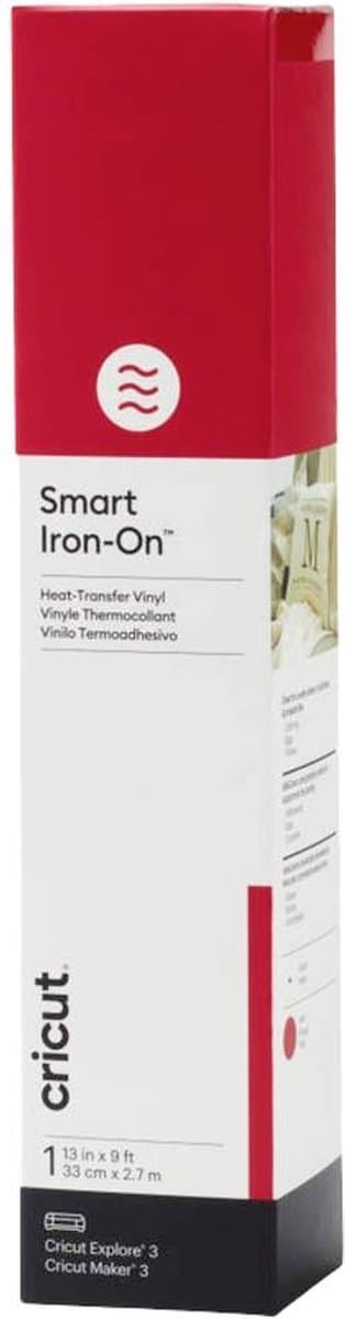 Cricut Smart Iron-on 33x273cm 1 ark (rød)