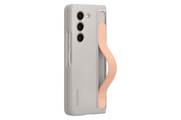 Samsung stående etui med strop til Galaxy Fold5, sand (EF-MF946CUEGWW)