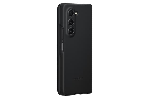 Samsung EF-VF946 - Beskyttende Flip-etui til mobiltelefon - Eco Læder - Sort - til Galaxy Z Fold5 (EF-VF946PBEGWW)