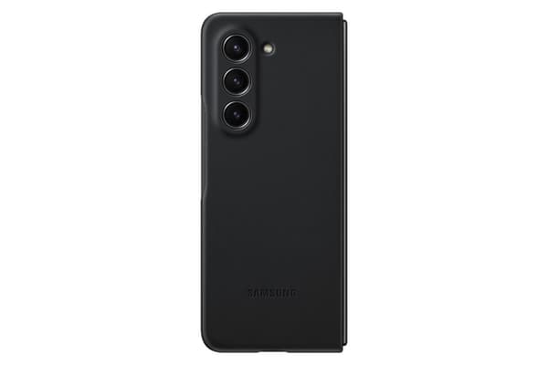Samsung EF-VF946 - Beskyttende Flip-etui til mobiltelefon - Eco Læder - Sort - til Galaxy Z Fold5 (EF-VF946PBEGWW)