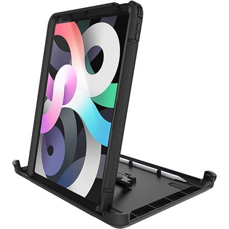 OtterBox Defender Series - Bakstycke för surfplatta - Polykarbonat, syntetiska fibrer - Svart - för Apple 10,9" iPad Air (4:e generationen, 5:e genera