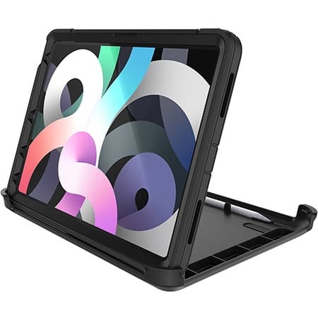 OtterBox Defender Series - Bakstycke för surfplatta - Polykarbonat, syntetiska fibrer - Svart - för Apple 10,9" iPad Air (4:e generationen, 5:e genera