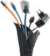 HAGOR KSS 5 meter sort - 19mm selvlukkende kabelsok 5m længde bredde 19mm lavet af elastisk polyester (8825)