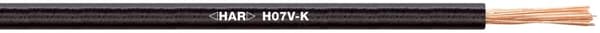 Lappetråd, 4,00 mm², sort blottet kobbertråd, fintrådet PVC (4520013/100)