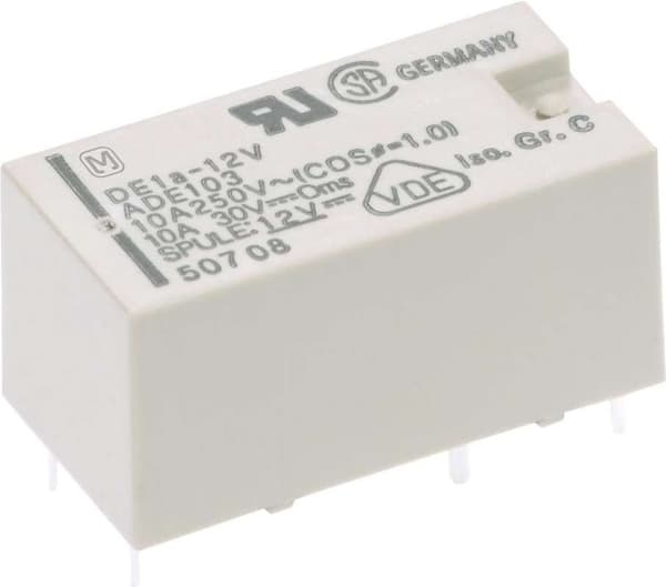 Panasonic PCB relæ 12 V/DC 8 A 2 NO kontakter DE2AL212 1 stk (DE2AL212)