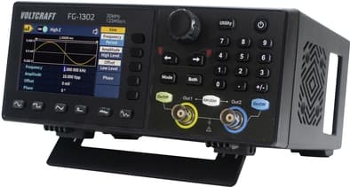 VOLTCRAFT FG-1302 toimintogeneraattorin verkkokäyttöinen 1 µHz - 30 MHz 2-kanavainen mielivaltainen (VC-13082820)