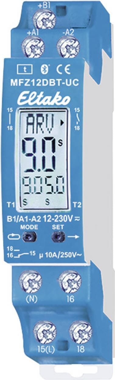 Digitalt justerbart MFZ12DBT-UC multifunktionstidsrelä (23001003)