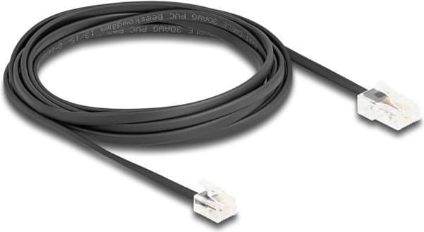 Delock telefonkabel RJ45-kontakt till RJ11-kontakt svart 3 m (88037)