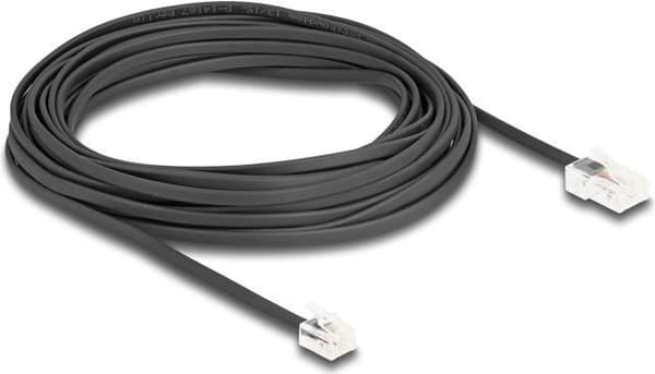 Delock telefonkabel RJ45-kontakt till RJ11-kontakt svart 10 m (88039)