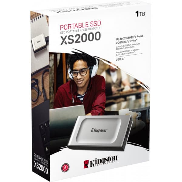 Kingston XS2000 -extern SSD-enhet, 1 TB
