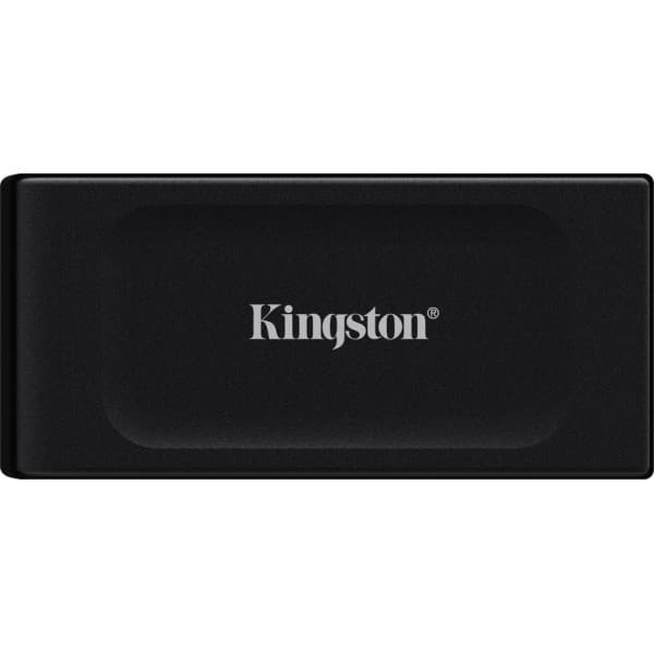 Kingston XS1000 -ulkoinen SSD-levy, 1 Tt, musta
