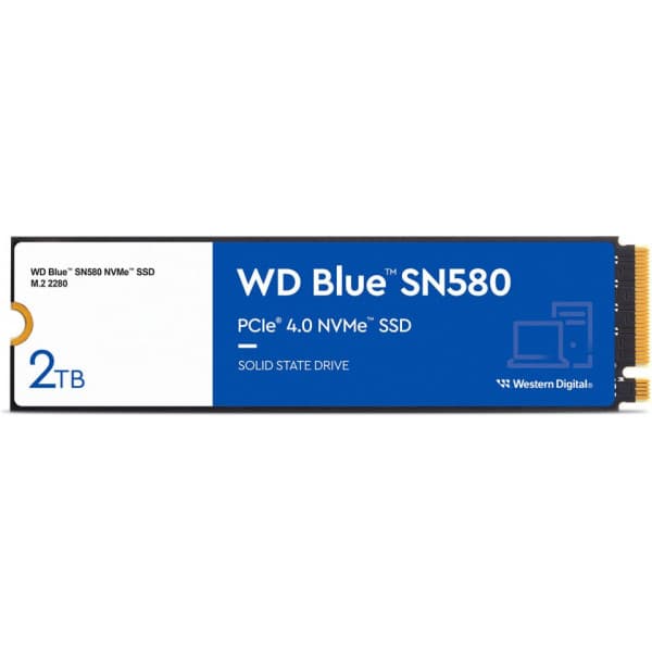 WD Blue SN580 2 Tt M.2 NVMe SSD -hårddisk