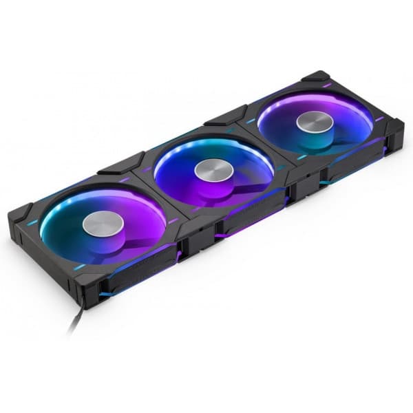Phanteks D30-140 Omvänd Luftflöde D-RGB PWM-Fläkt, svart, 140 mm, 3 st