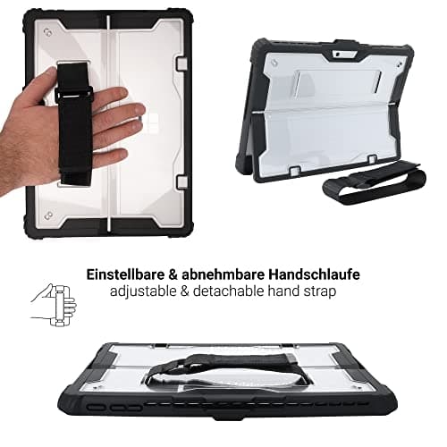 JT Berlin håndstrop taske | Microsoft Surface Pro 9 | sort/gennemsigtig | bulk | 30003 (30003)