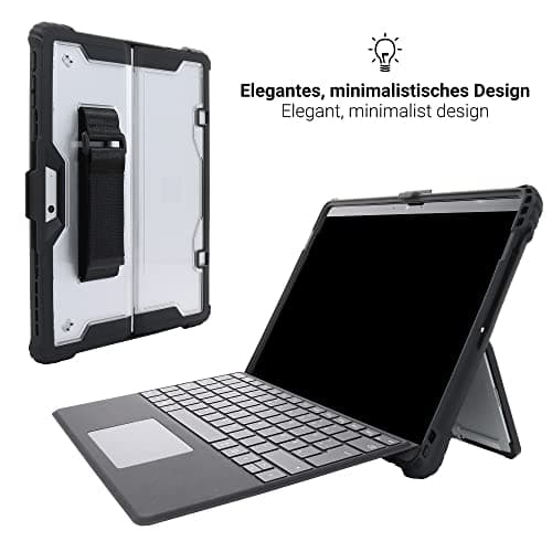 JT Berlin håndstrop taske | Microsoft Surface Pro 9 | sort/gennemsigtig | bulk | 30003 (30003)