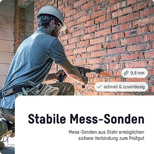 ANSMANN fugtmåler, sort elektronisk fugtindikator, måler fugt i - 1 stk (1900-0116)