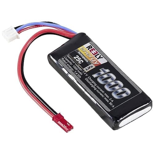 Reely modelbygningsbatteripakke (LiPo) 7,4 V 1000 mAh antal celler: 2 25 C blødt etui BEC