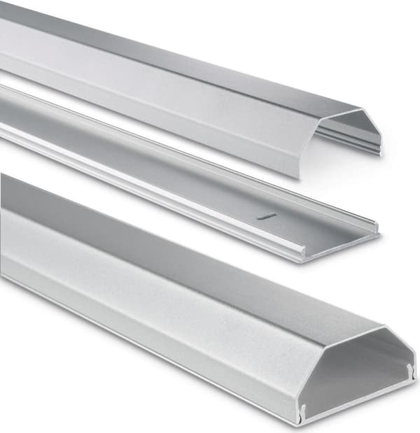 Hama kabelkanal aluminium sølv stiv (L x B x H) 1100 x 50 x 26mm 1 stk 00220986
