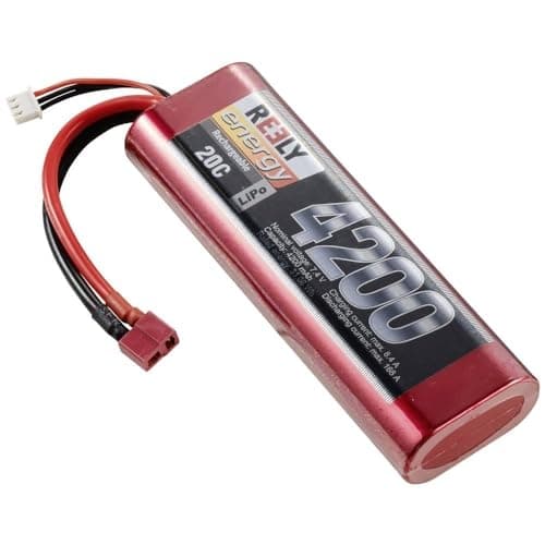 Reely model bygning batteripakke (LiPo) 7,4 V 4200 mAh antal celler: 2 20 C hardcase T-stik system