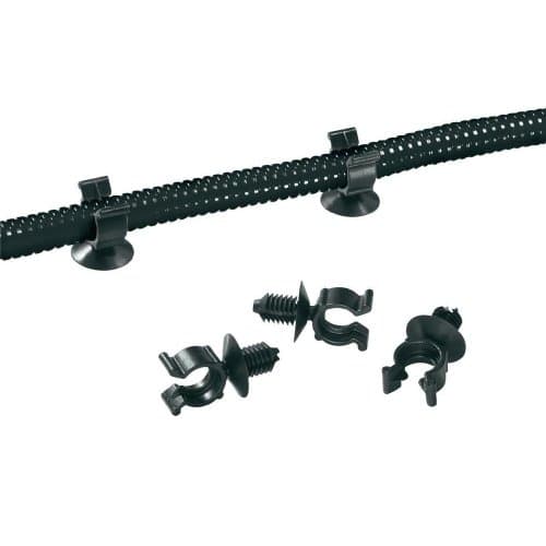 HellermannTyton 151-14312 CTC13FT6-HIRHS-BK-D1 holder til beskyttelsesslange sort, 10 stk.