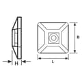 Miniatyrbild 3 av 3: HellermannTyton MB4 vit 100 stycken (S) kabelboxar och buntband - ranges-kablar och satellitmottagning, 10 stycken